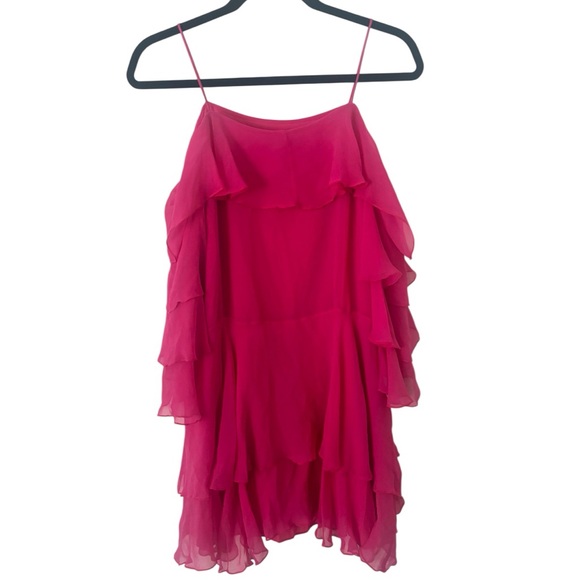 Alice + Olivia Ruffle Tier Mini Dress - Picture 3 of 4